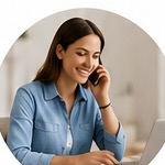 Advisor speaking with a client by phone